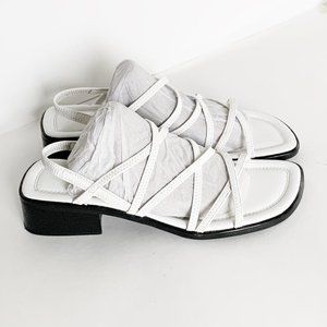 LifeStride Stretch Cross Sling Block Heel Sandals